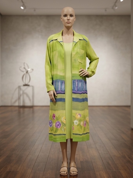 Dresses & Skirts - Vintage Joseph Ribkoff 2-Piece Dress & Duster Jacket Set Size 12 Pre-owned